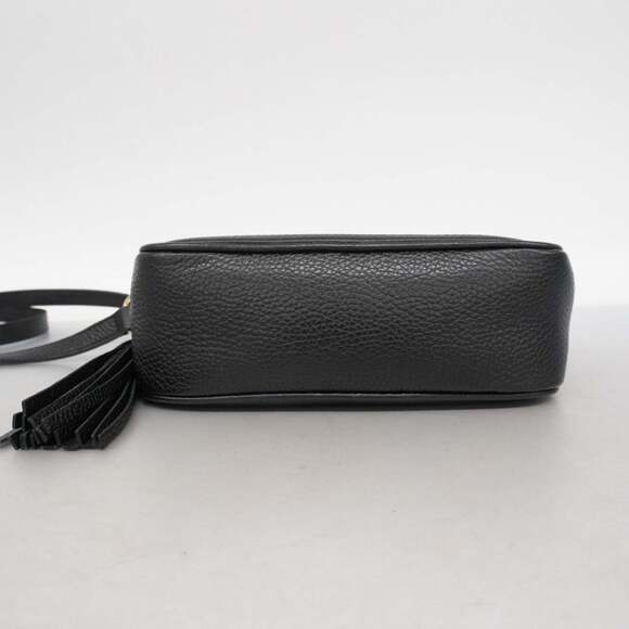GUCCI Authentic Black Leather Shoulder Bag - Picture 3 of 13